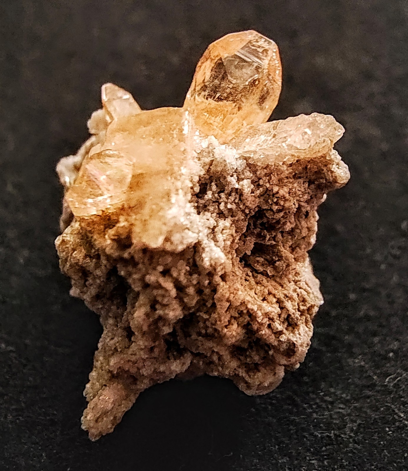 NATURAL GEM TOPAZ ON MATRIX MINI CRYSTAL CLUSTER