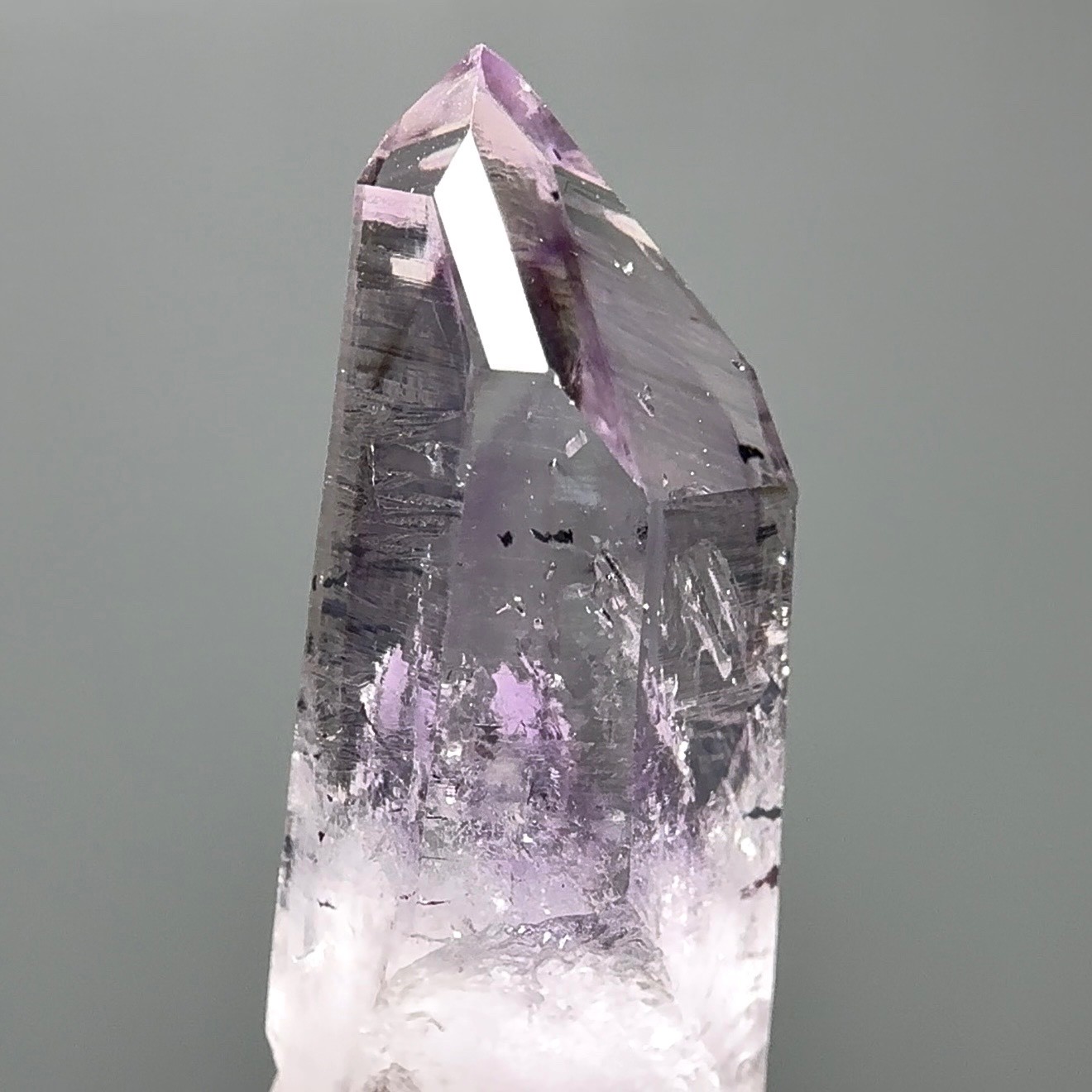 Large Moving Bubble! Rare Lilac Rainbow Brandberg Amethyst Enhydro Crystal