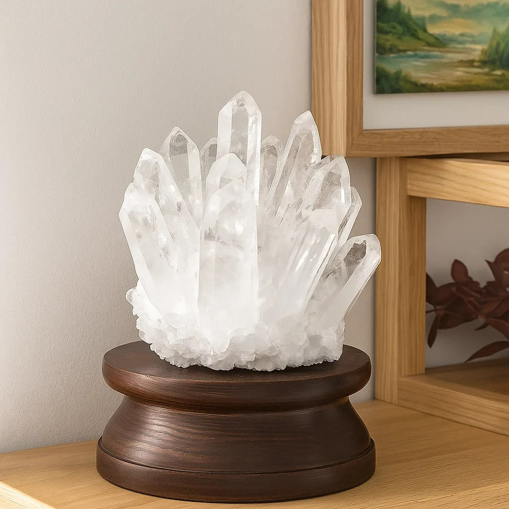 Natural Clear Quartz Cluster Healing Crystal Reiki Mineral Specimen Home Decor