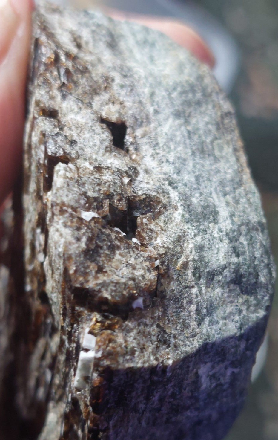 VERY RARE VESUVIANITE CRYSTALS on DIOPSIDE BASE 500 gms 11.0 x 7.5 cms NAMIBIA