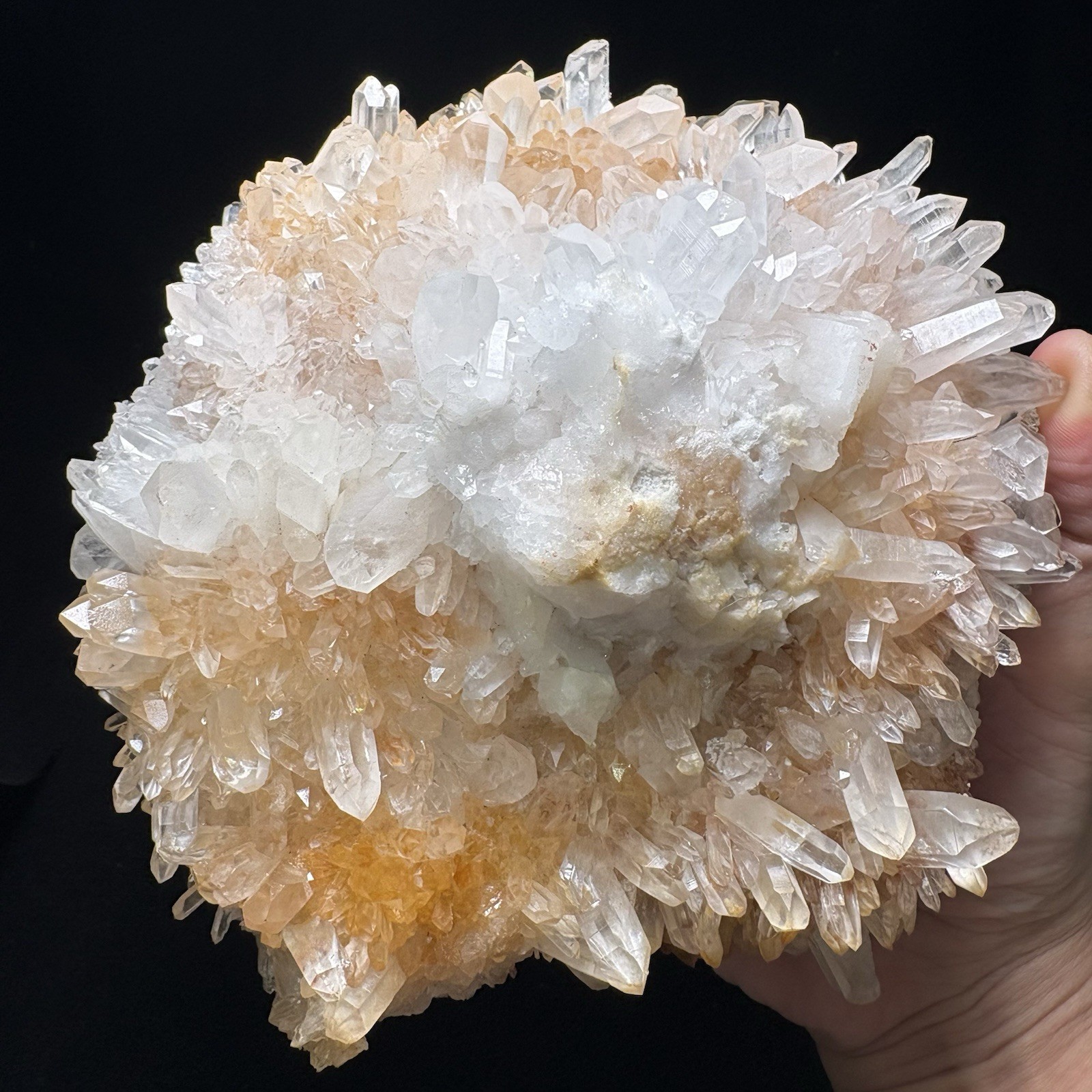 3Lb Large Natural Quartz Cluster Raw Mineral Crystal Statement Piece Decor Heal