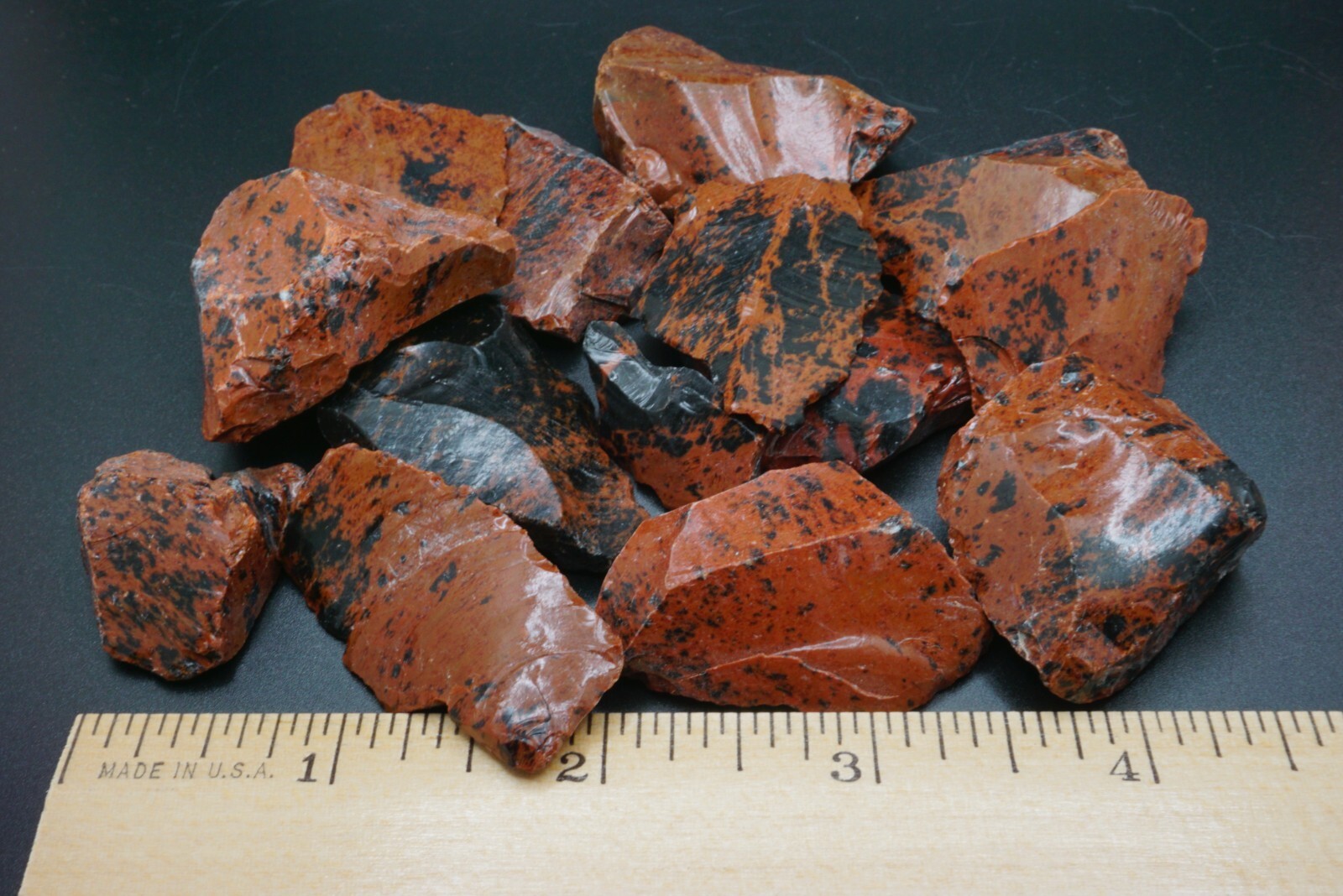 Mahogany Obsidian 1/4 Lb Natural Brown Black Crystal Chunks Volcanic Glass