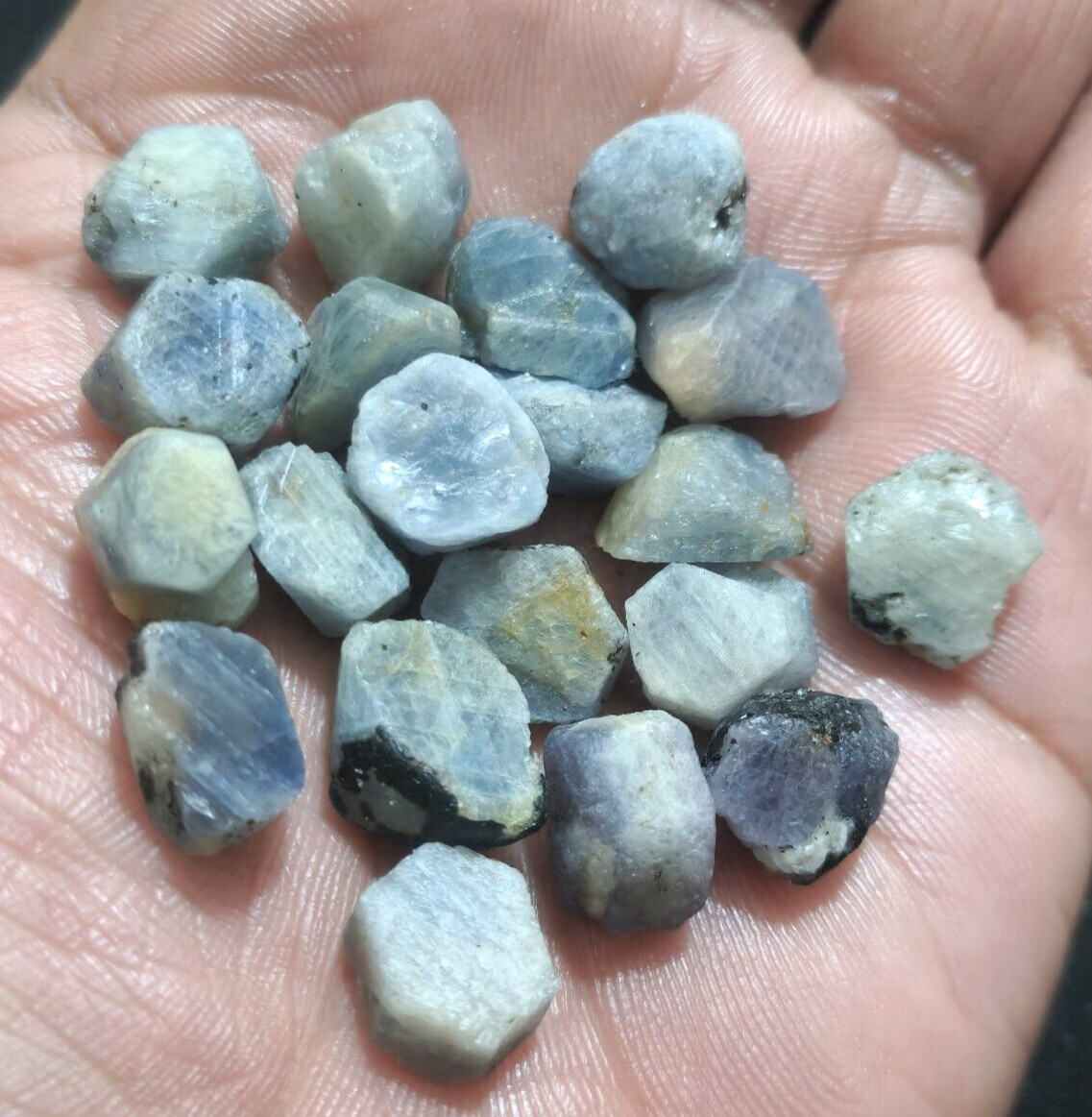 Ultimate Fine Madagascar Blue Sapphire Raw 214 Crt Size 12-14 MM Loose Gemstone