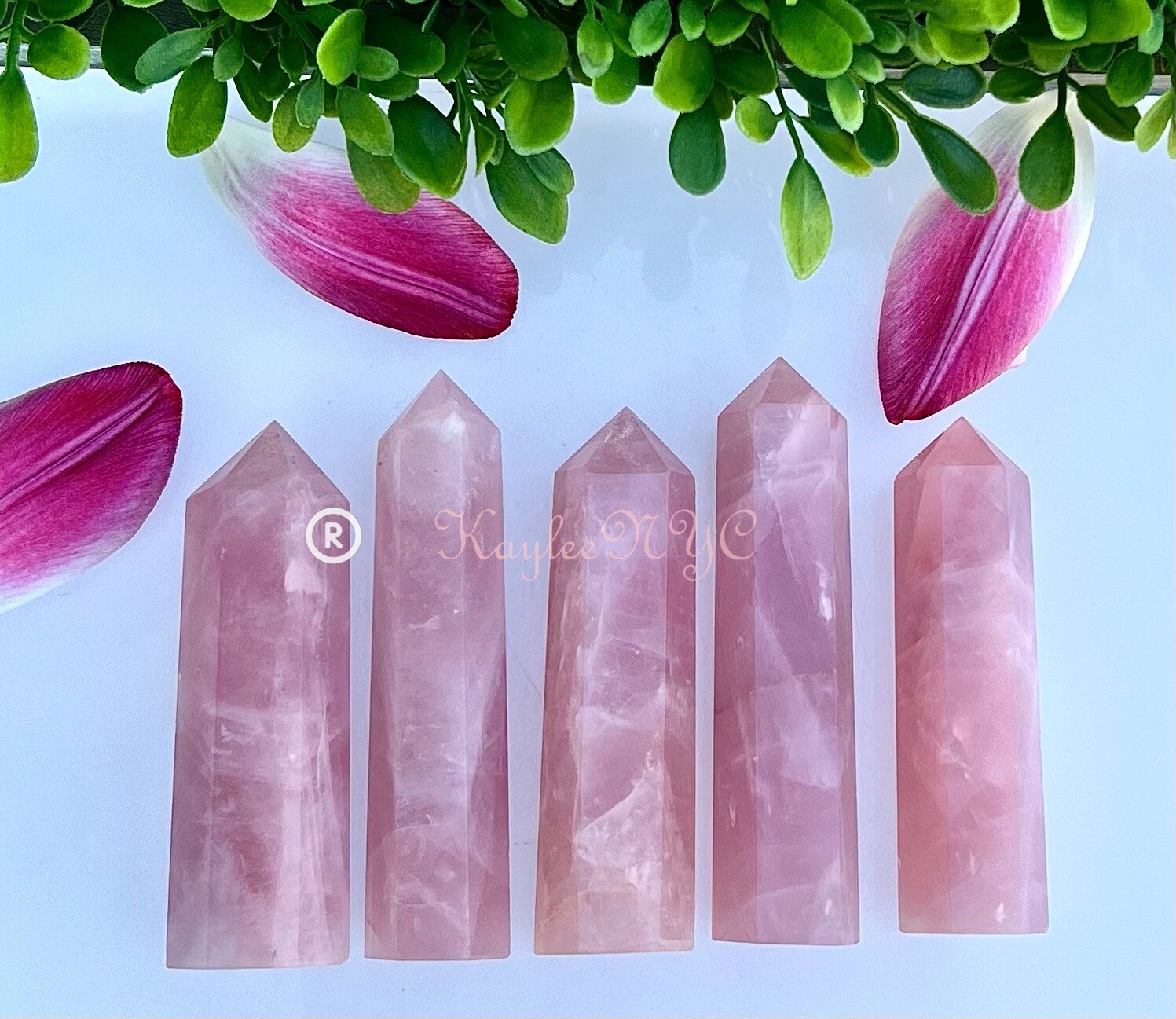 Wholesale Lot 1 Lb Natural Rose Quartz Obelisk Tower Point Crystal Natural