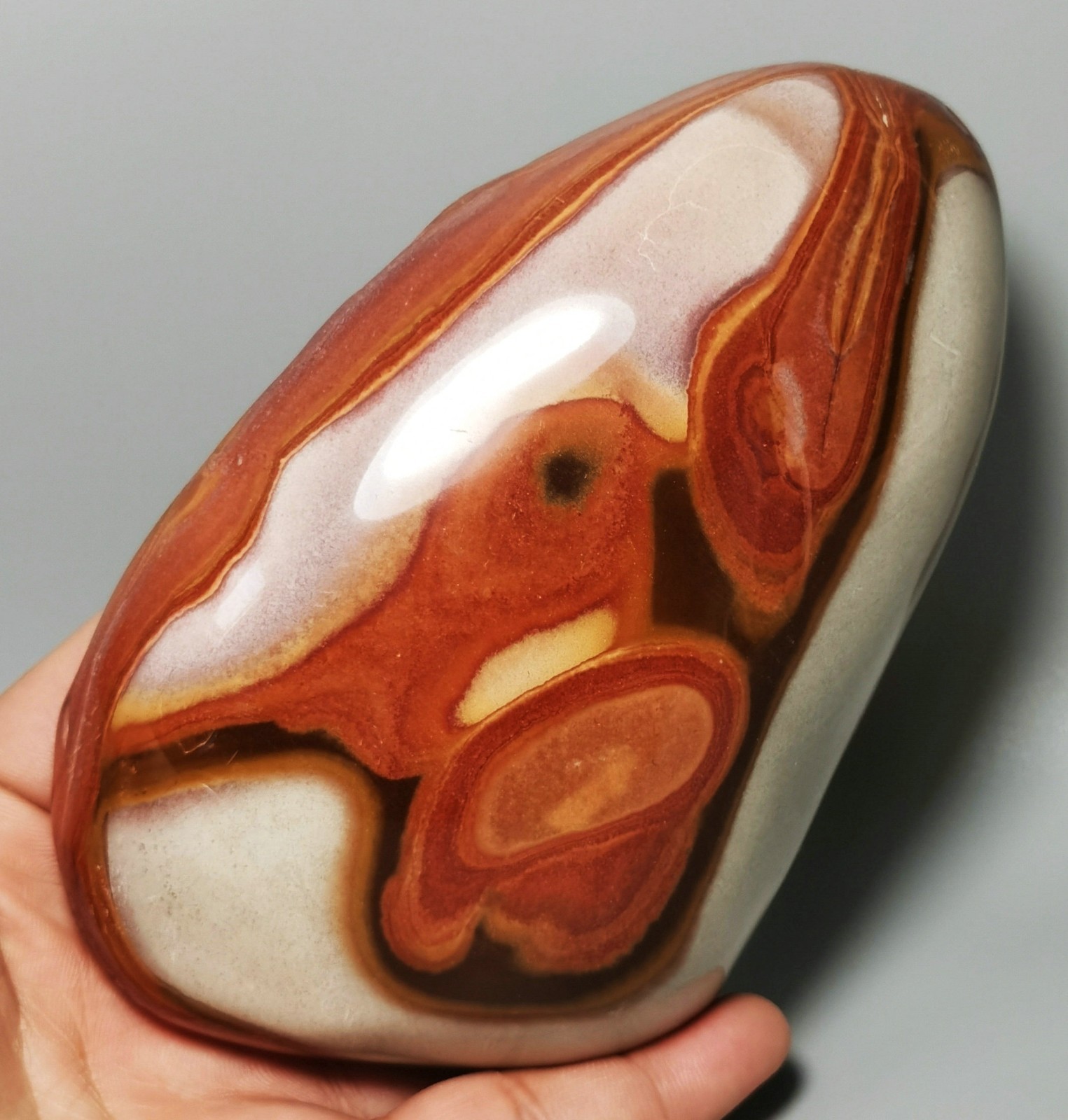 Rare Polished Polychrome Jasper Freeform Reiki Stone Healing