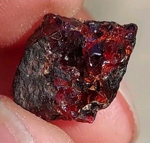 ULTRA RARE GEM RHODOCHROSITE ON MATRIX N’Chwaning I Mine, KMF, South Africa