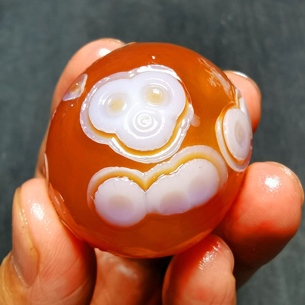 HOT60g Natural Gobi agate eye Agate China Mongolia 60A43+