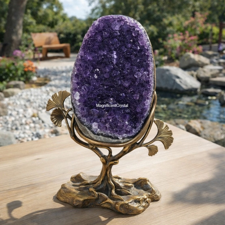 550G High Quality Natural Amethyst Geode Rough Cluster Crystal Specimen Decor