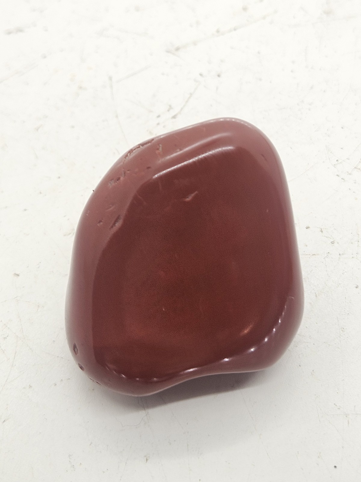 Solid Red Jasper Palm Stone, Earthy Red Crystal, Hand-Polished Root Chakra Stone