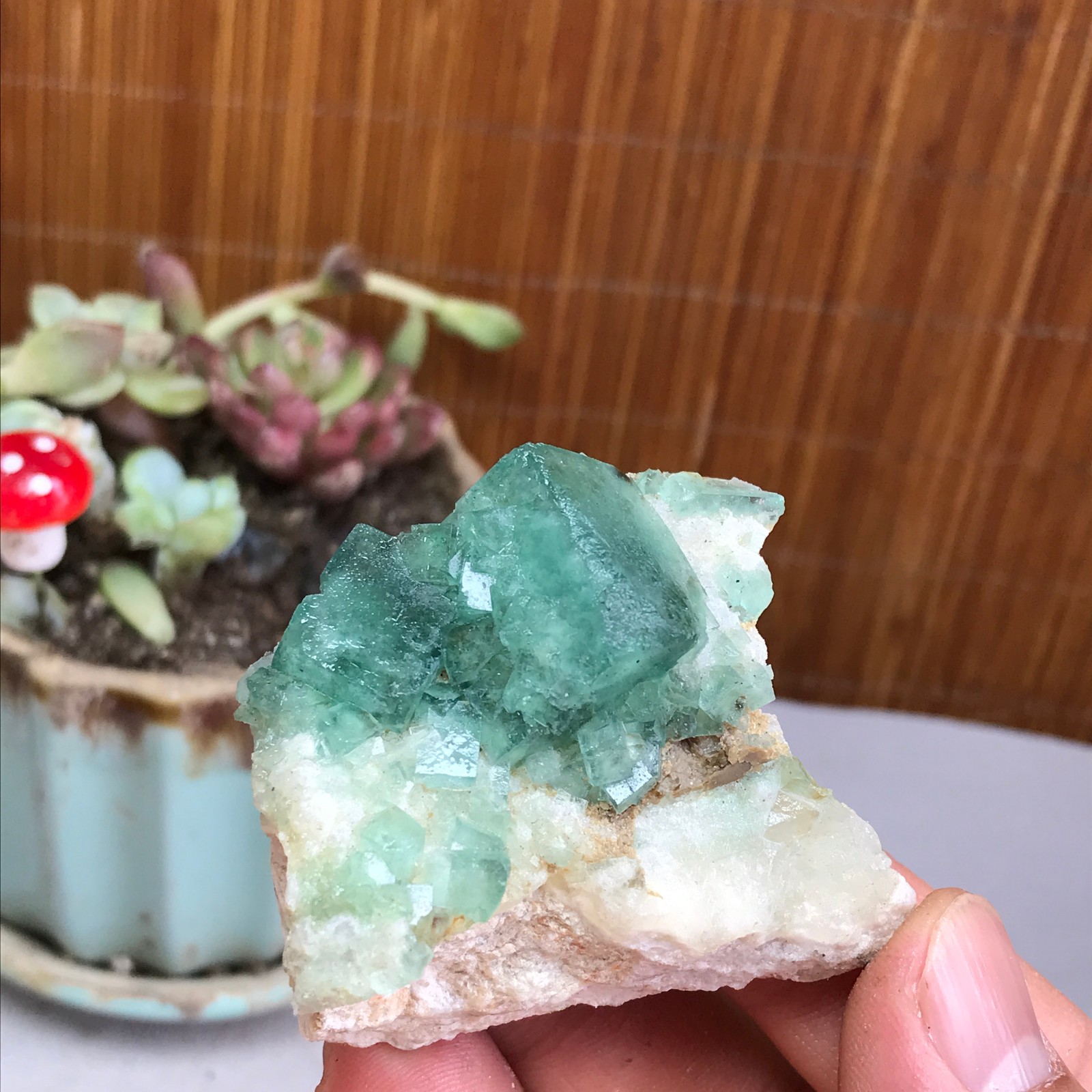 52-40-28mm Rare Natural Green Calcite fluorite Mineral Specimen 85g A3883