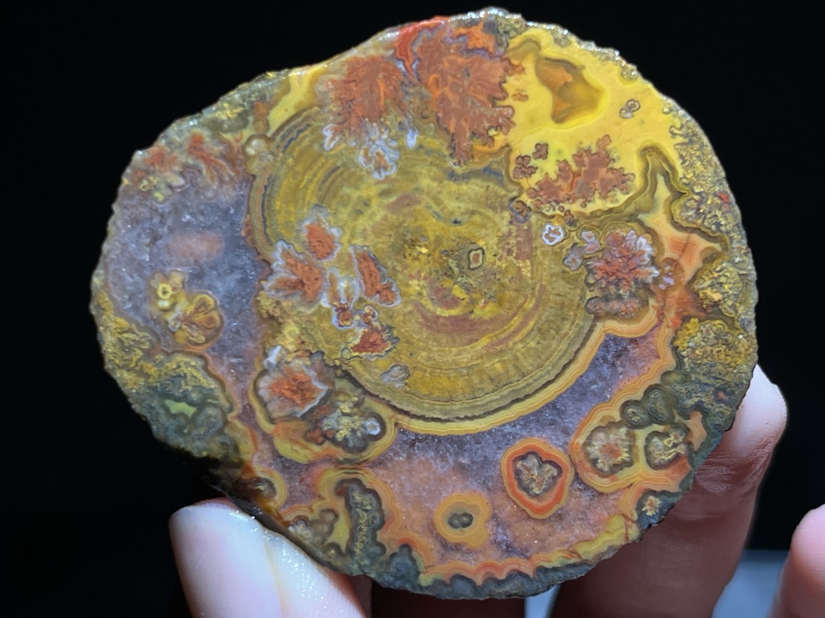 Natural 15 half Rough Chinese Agate crystal geode Achat Nodule Hebei 615g AA11