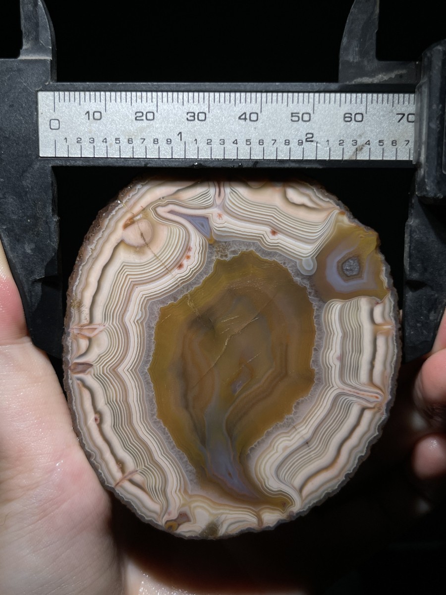 1Pair China Agate Hebei xuanhua natural Slices Crystal collectible 422g 142