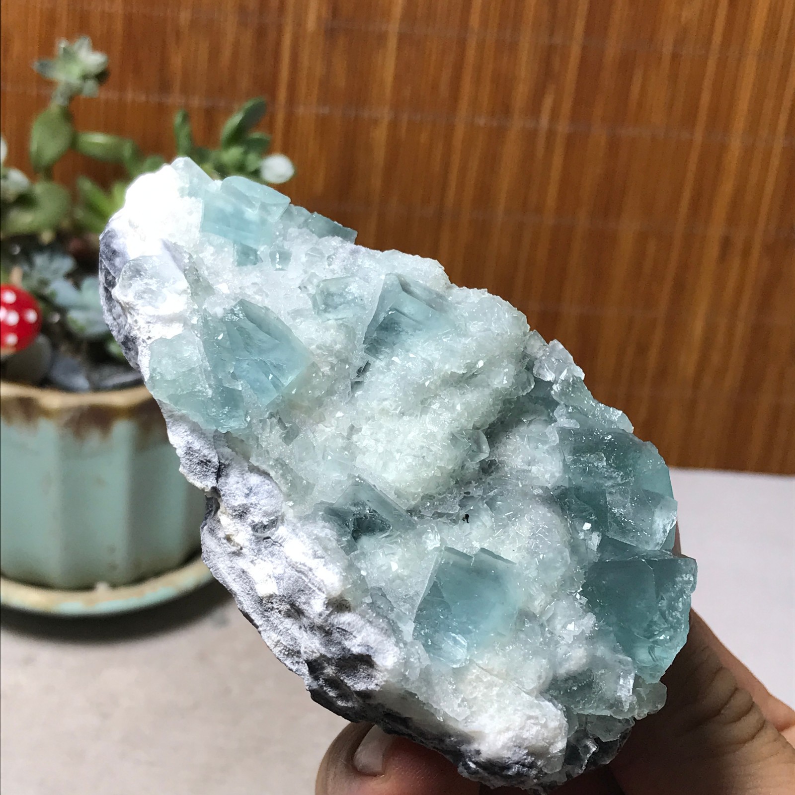 92-55-26mm Rare Natural Green Calcite fluorite Mineral Specimen 179g A6089