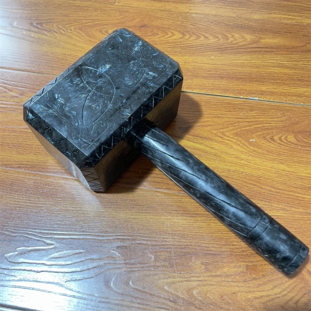 28.4LB 16.3″ Natural Garnet Large Hammer Crystal Heal Carving Quartz Decor