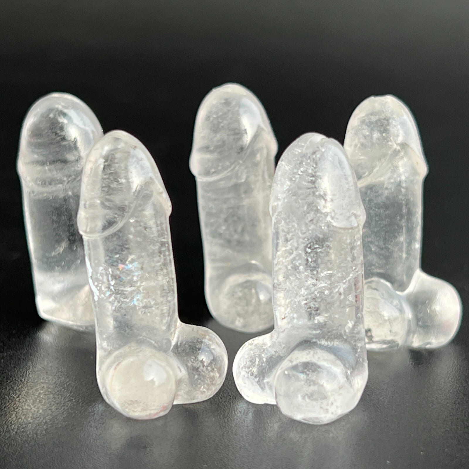 Top 1.1″ Natural clear quartz Male Penis gem Quartz Crystal Reiki Healing 5pcs