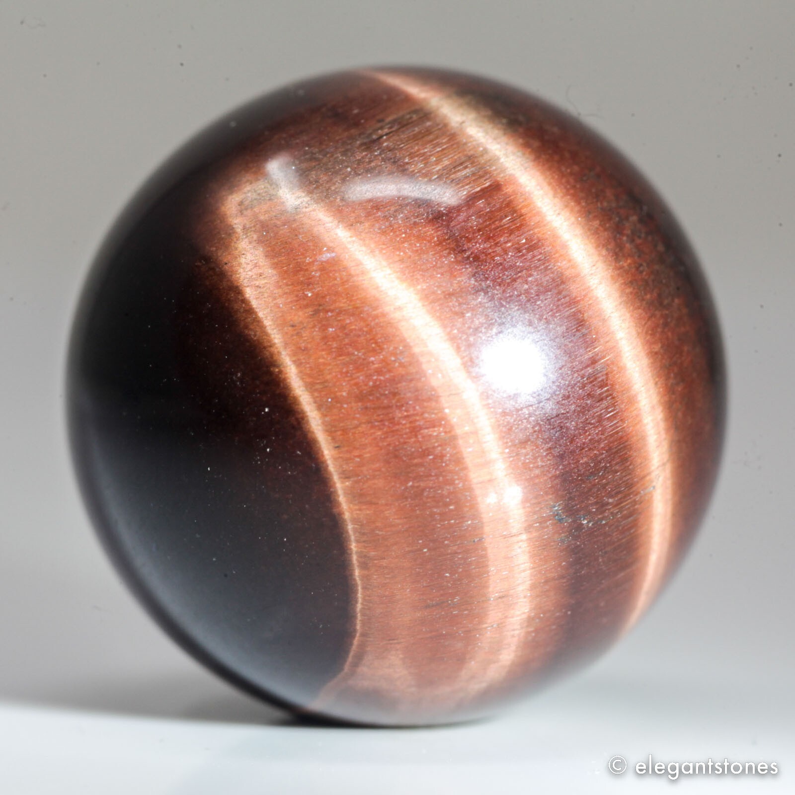 26g26mm Red Tiger Eye Sphere Crystal Ball Natural Quartz Healing Gemstone Chakra