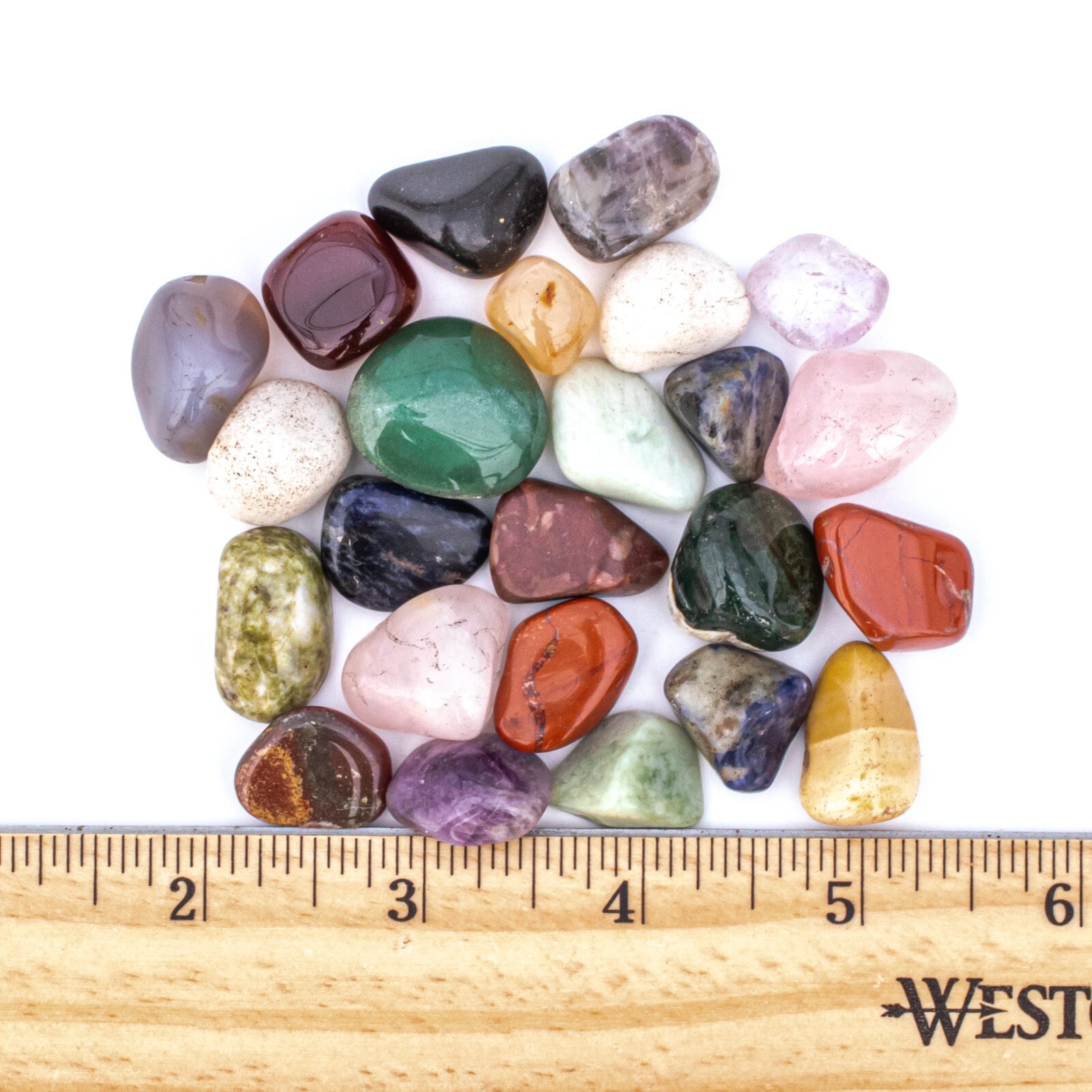 1/4 lb Tumbled Assorted Small Gemstone Mix 25-50 Stones Rock Crystals Bulk Gems