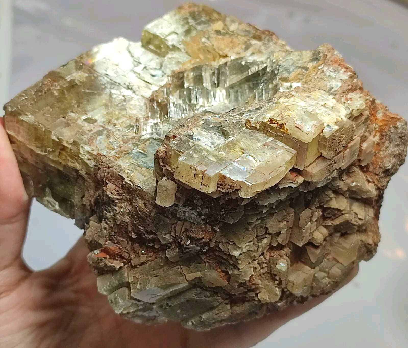 1.4-kg Gemmy Orthoclase War Feldspar Crystal With Complete Growth & Huge Size.