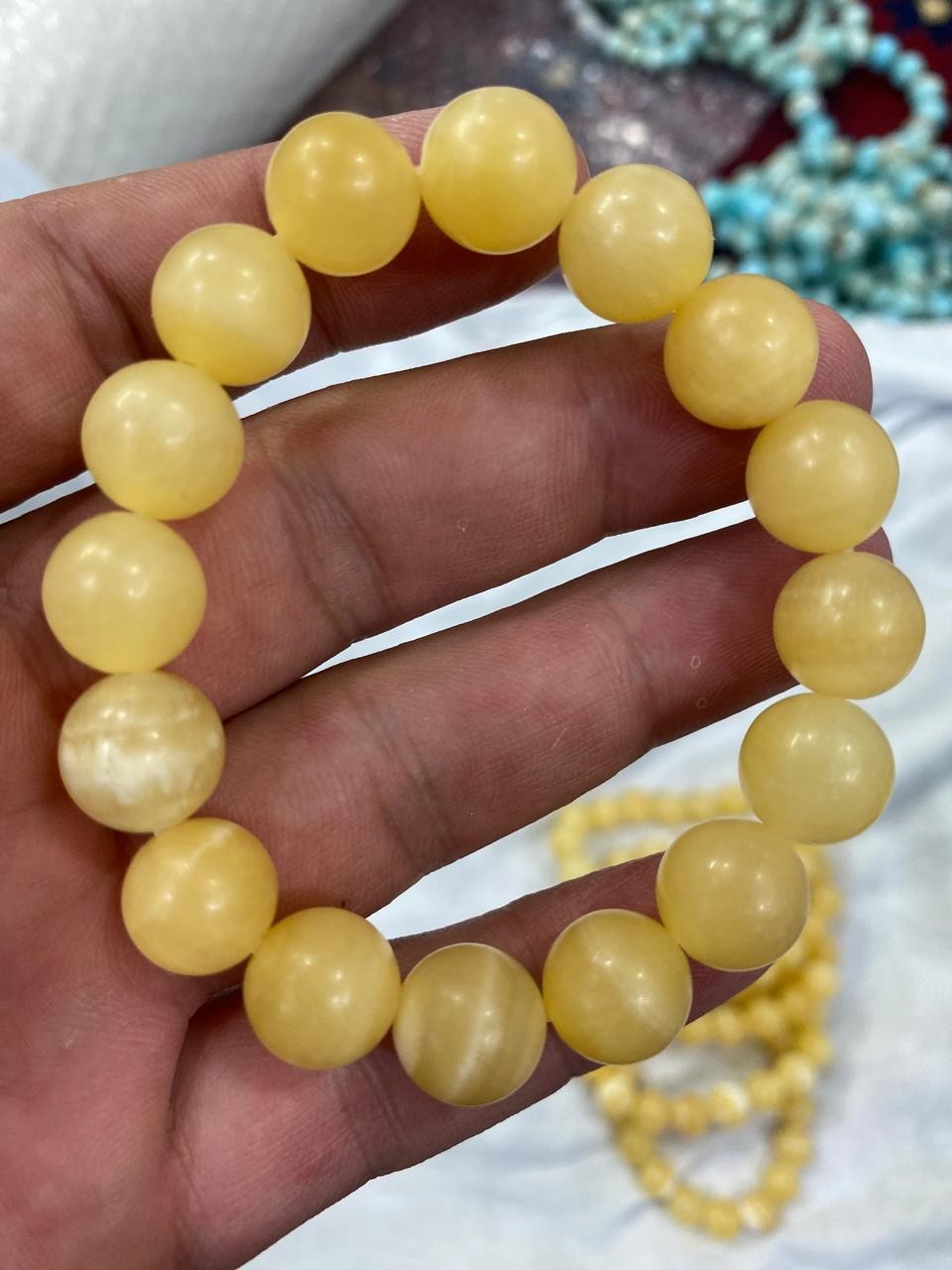 Orange Calcite Bracelet Genuine Natural Stone Handmade Crystal Jewelry AAA