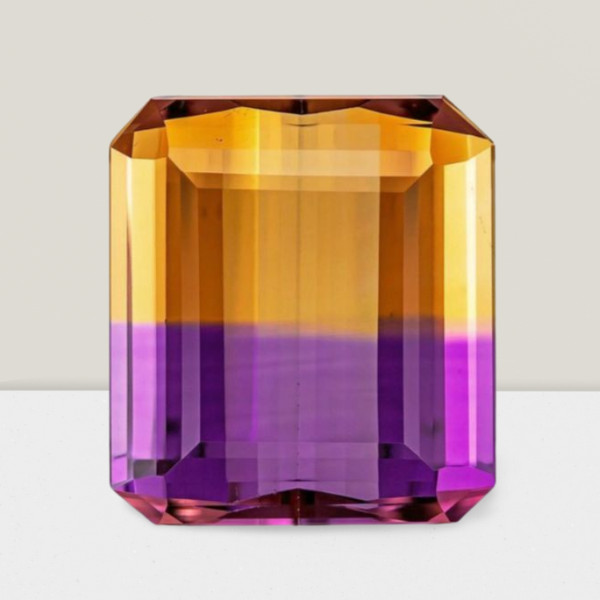 Ametrine Octagon Cut Gemstone 0.61 Cts – 6×4 mm Flawless Loose Gem