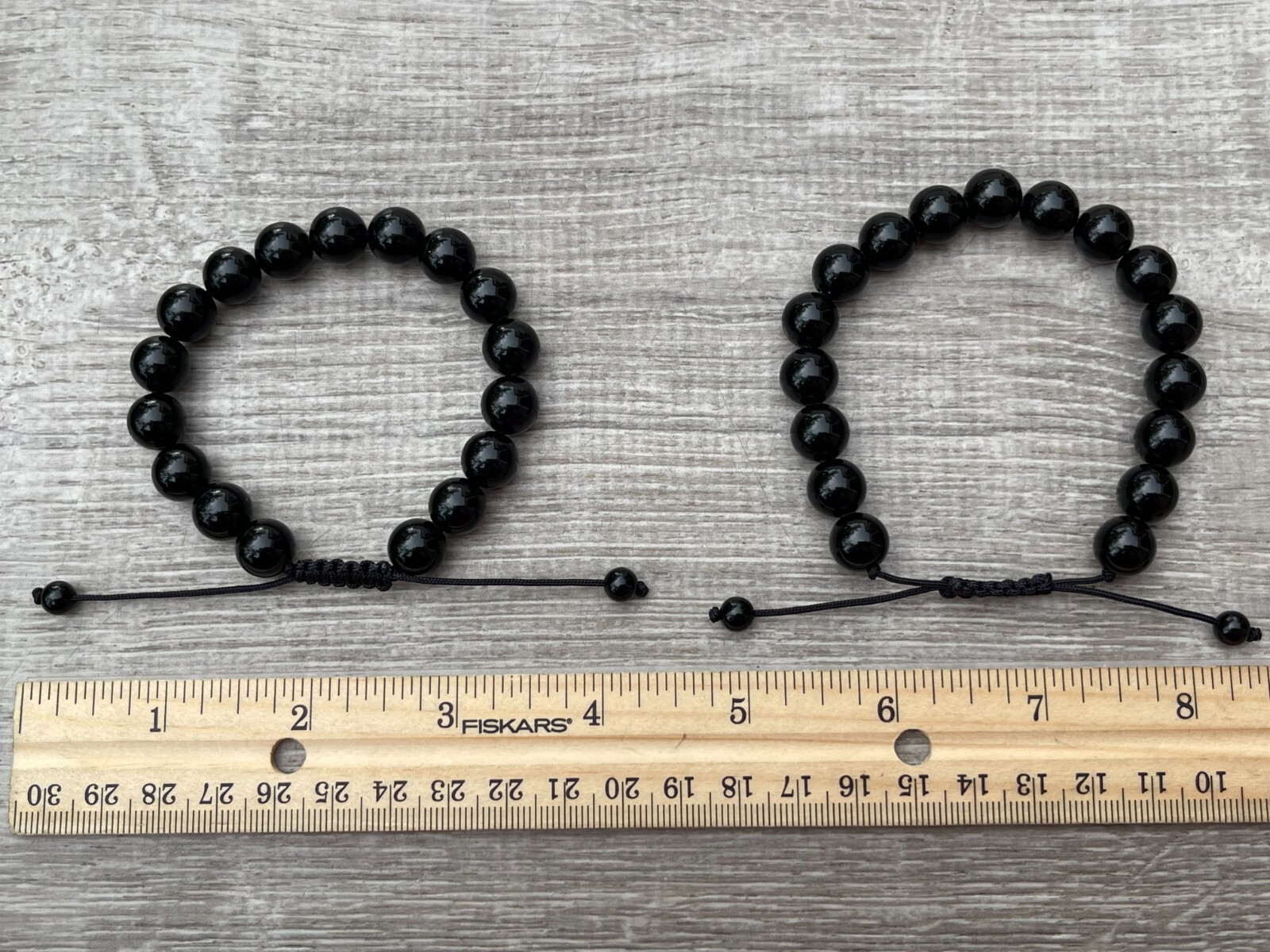 Grade A++ Black Obsidian Crystal Adjustable Bead Bracelet 10mm,Genuine Bracelet