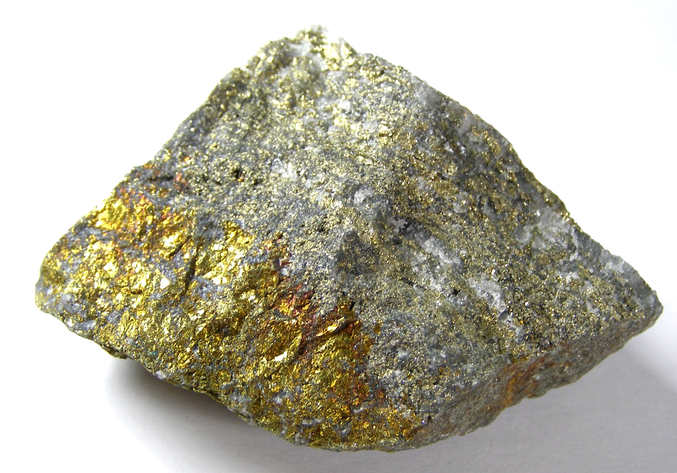 NATURAL CHALCOPYRITE CRYSTALS ON MATRIX ROCK – NORWAY – 5.9 x 4.0 x 2.8 cms #2