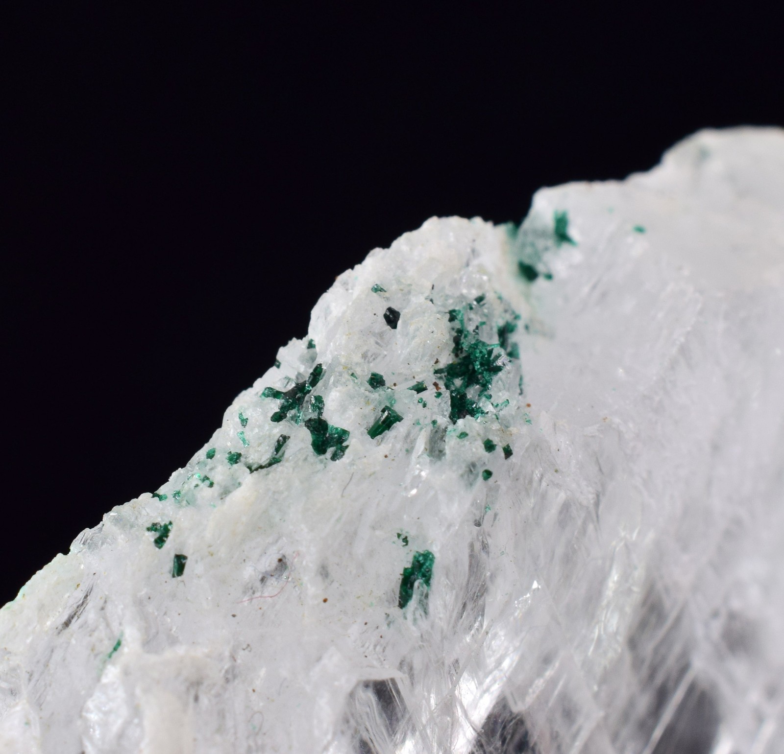 4.6cms GEM ATACAMITE INSIDE SELENITE CRYSTAL LILY MINE PERU TB179