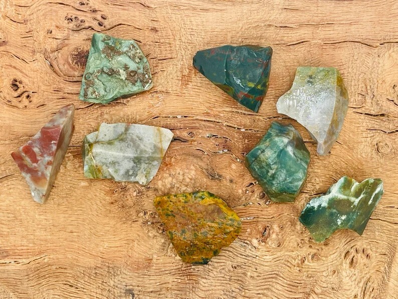 Raw Rough Ocean Jasper Stone Chunk Healing Crystal Mineral Rock Specimen 1PC