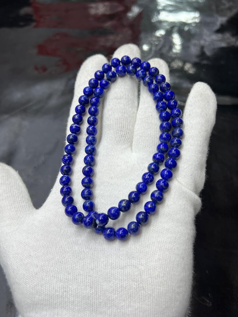 Handmade Lapis Lazuli Necklace Natural Stone Spiritual Jewelry