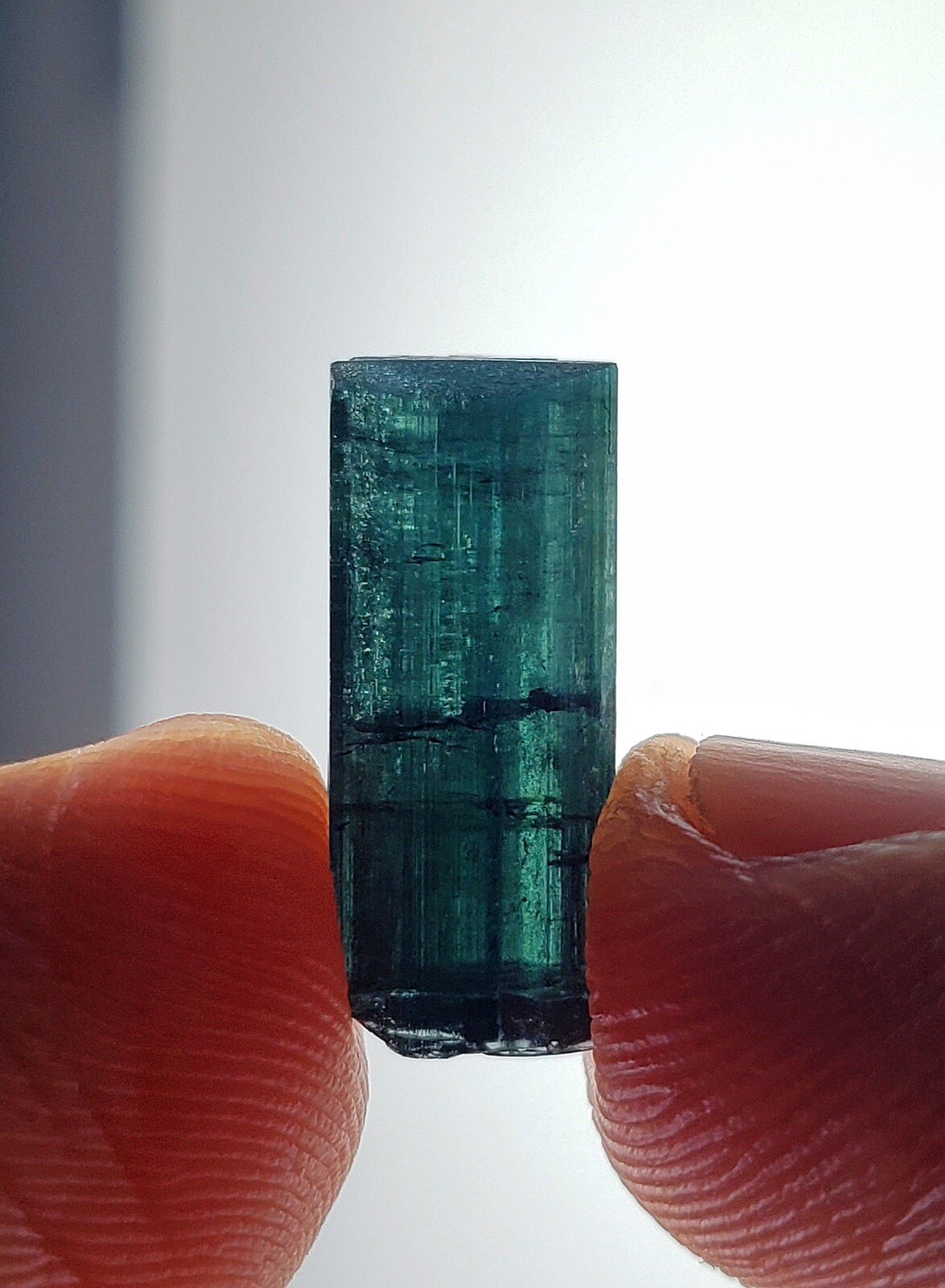 Dark Blue Terminated Tourmaline Crystal