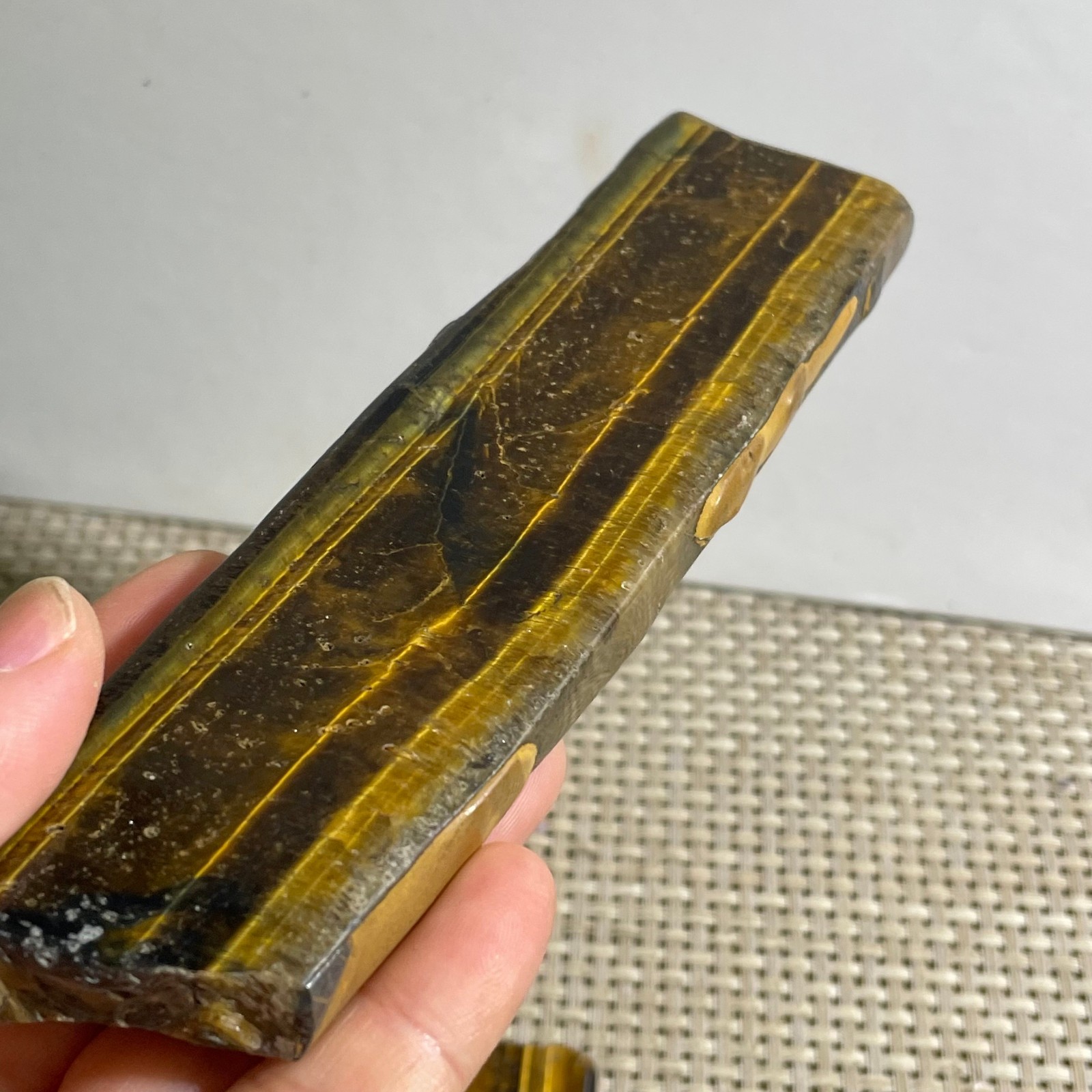 151g Natural tiger’s-eye Rough Raw Stone Rock Specimen Reiki healing