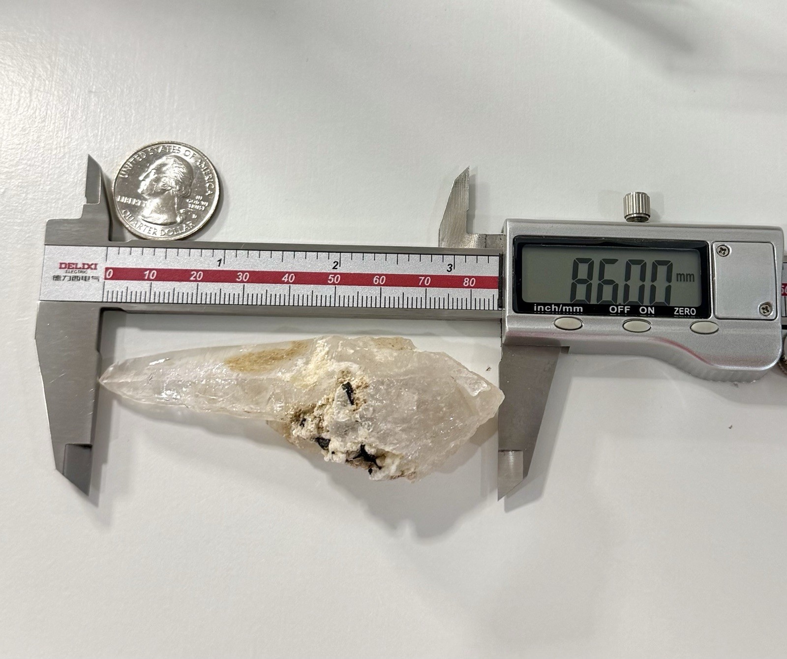 “White Summit” Hashupi Himalayan Quartz Elongated Spear-point Slender Crystal