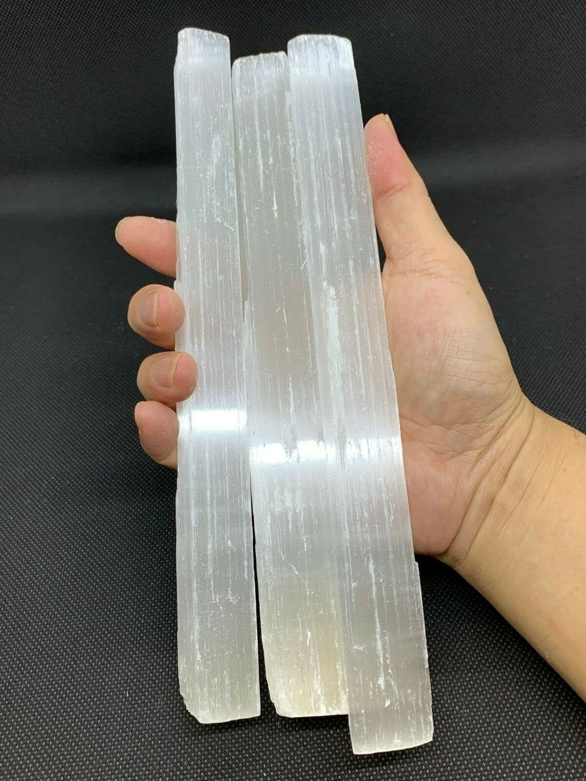 9-10″ Selenite Long Sticks, Bar, Wand, White Healing Stone, Wholesale Bulk Lot