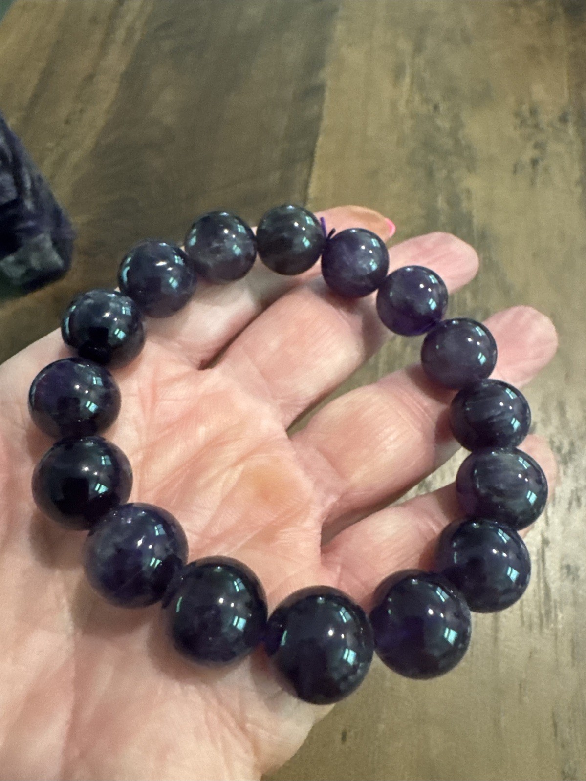 Amethyst Crystal Tower (206 Grams 3.5”) & Bracelet Set 12 mm