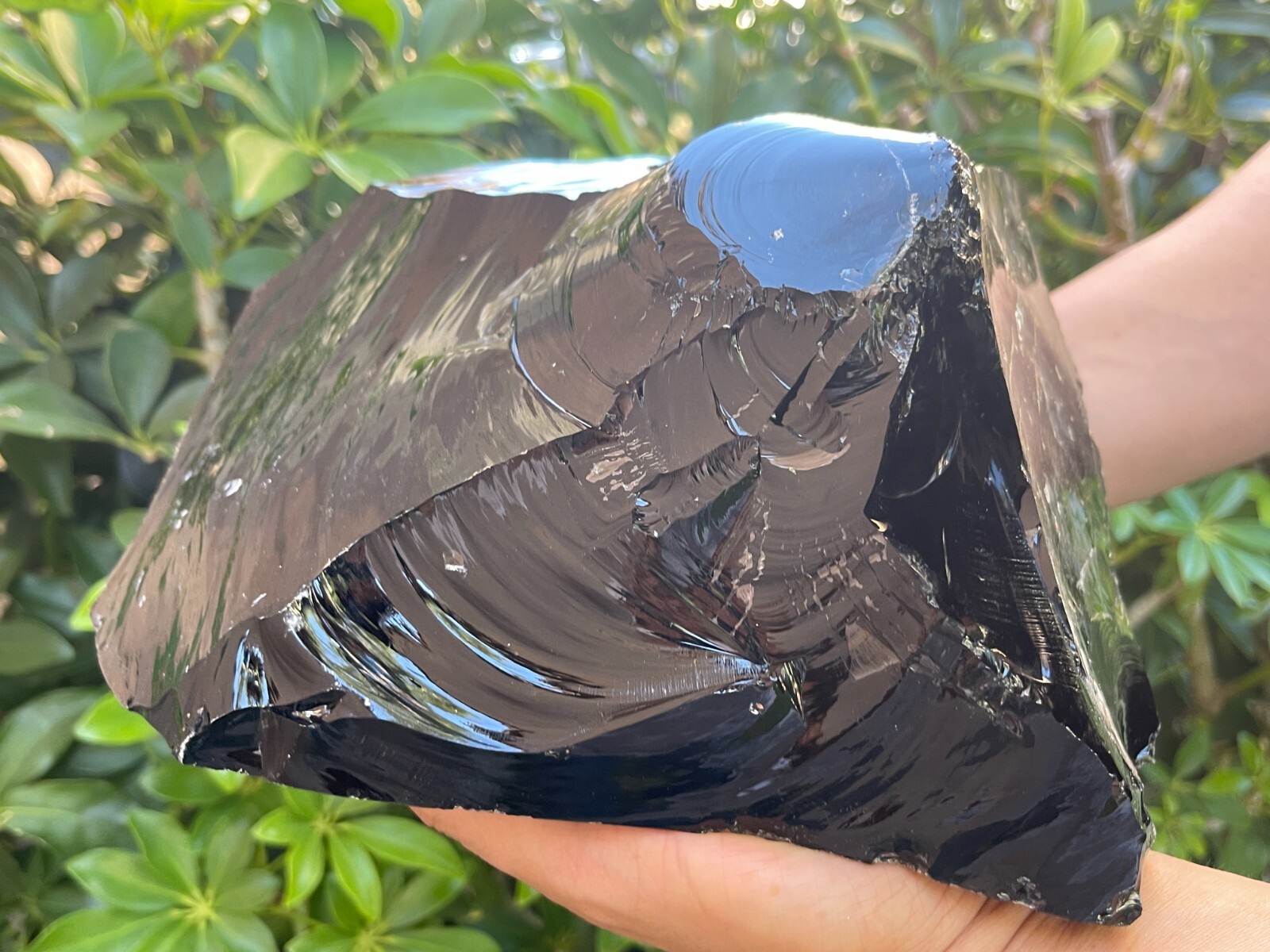 Extra Large Black Obsidian Rough Stones, 3″ – 6″ Raw Black Obsidian Natural