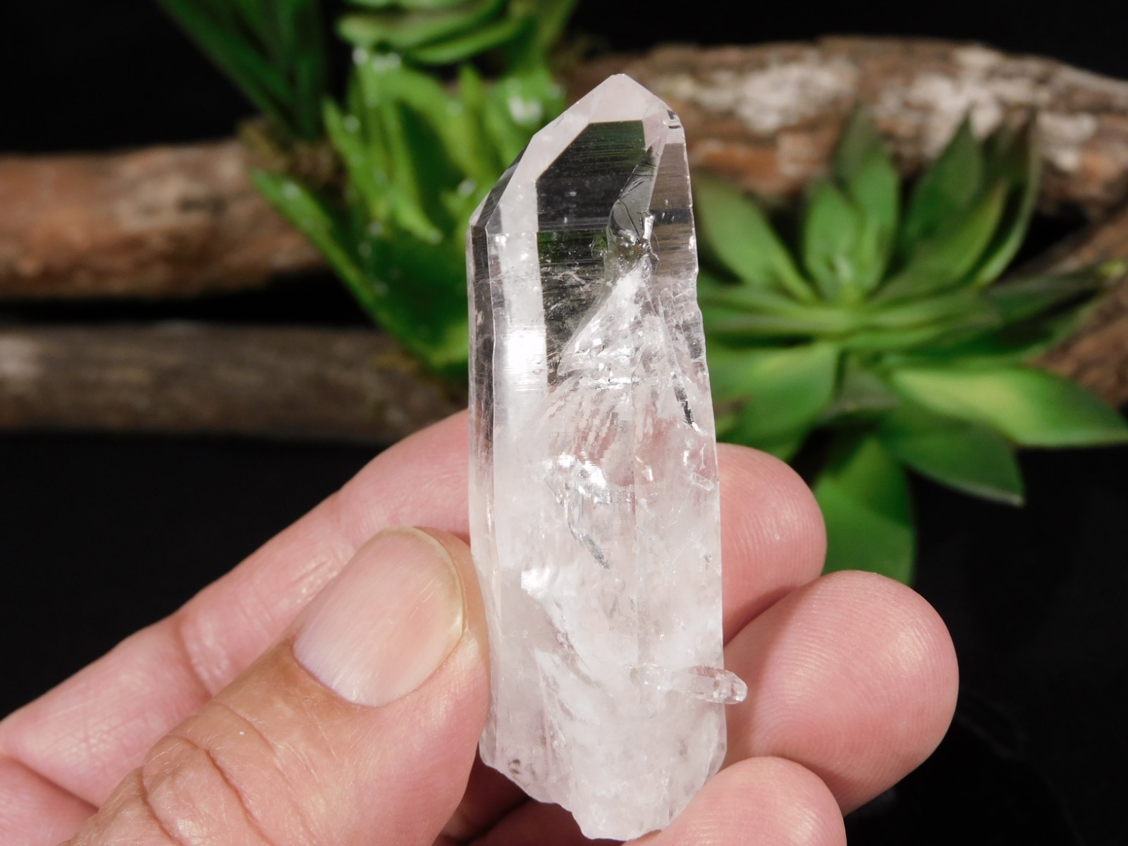 Smaller SUPER Translucent! QUARTZ Crystal 100% Natural Brazil 37.6gr