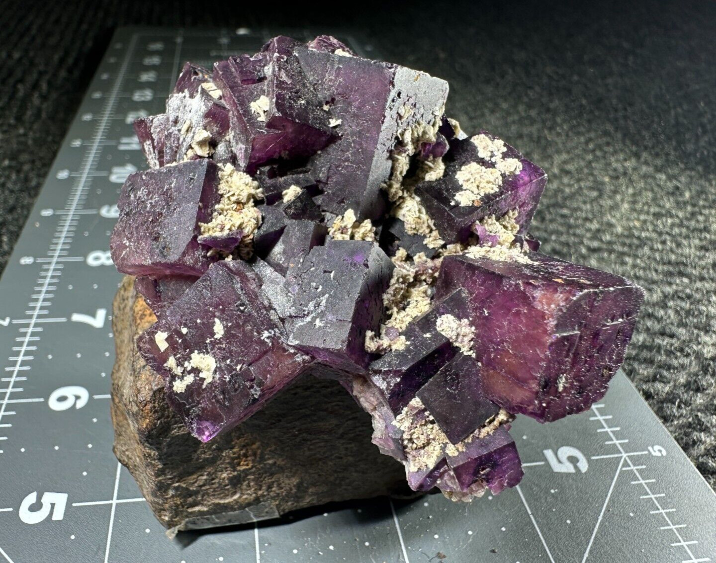 ➤ 3 Inch PURPLE FLUORITE CRYSTALS & DOLOMITE Elmwood Mine TN VIDEO➤255