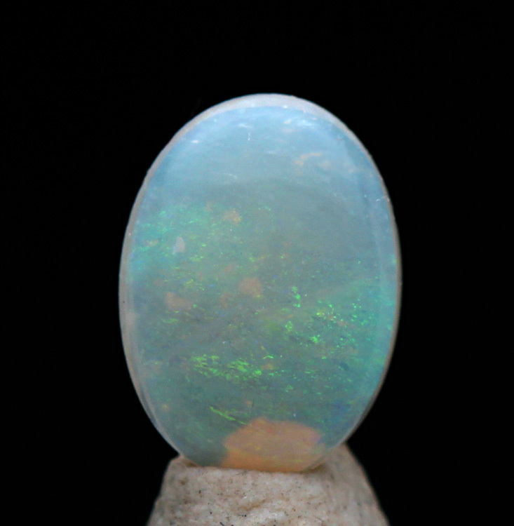 Rare OPAL natural Australia Fire SOLID Matrix BOULDER Gem Cabochon Estate Piece