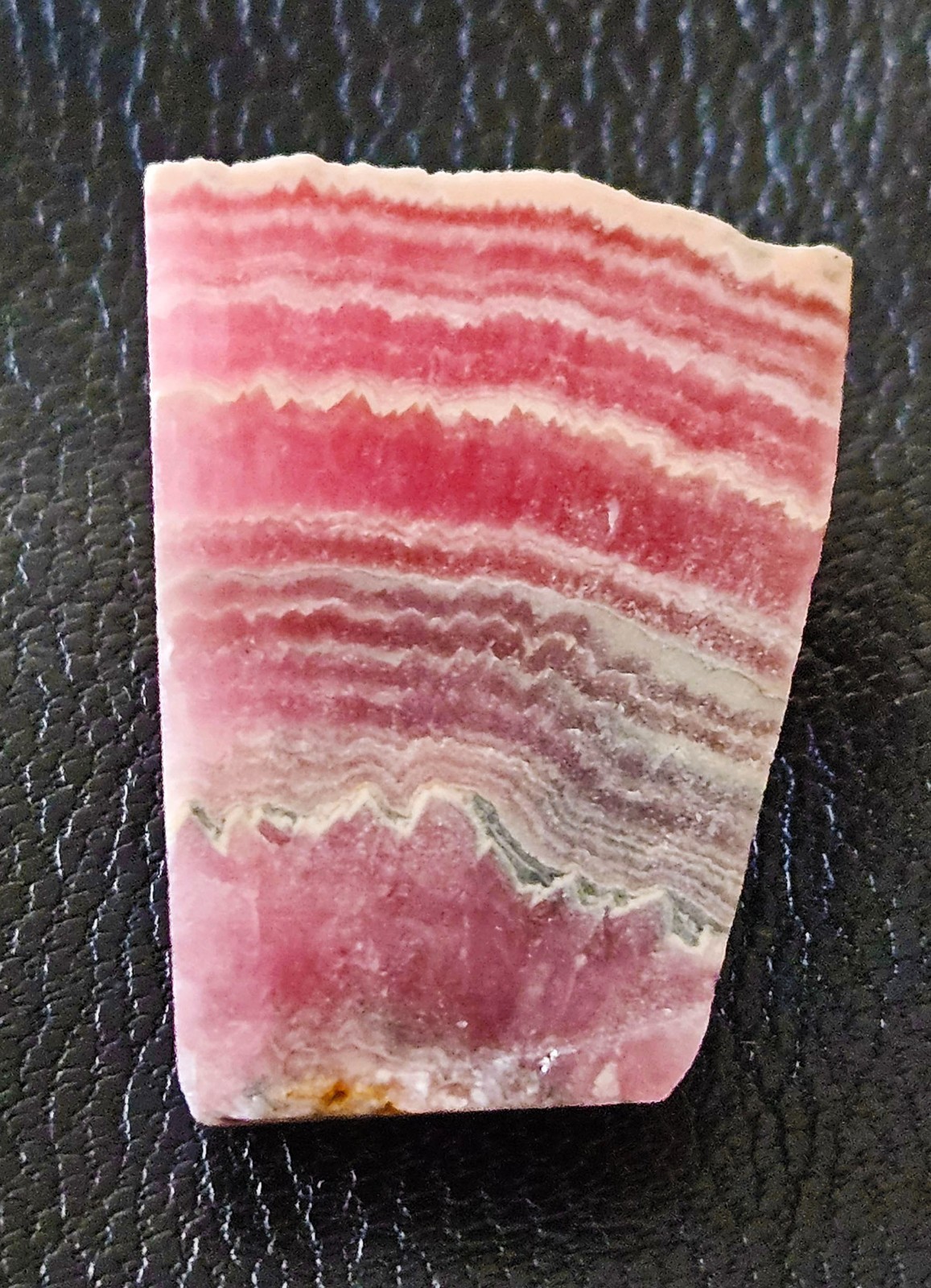 Rhodrochrosite Stalactite “Fan” Slice – Argentina#2