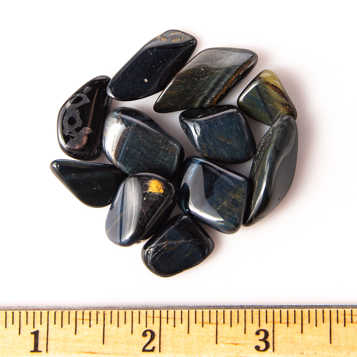 25g Tumbled Blue Tigers Eye Gemstone Crystals 5-15 Stones Gems Rocks Specimens