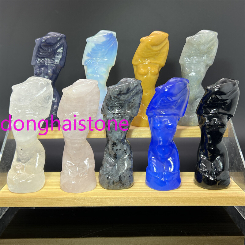 3.5″ Natural Mixed Quartz Women Naked Quartz skull crystal skull Random 1PC