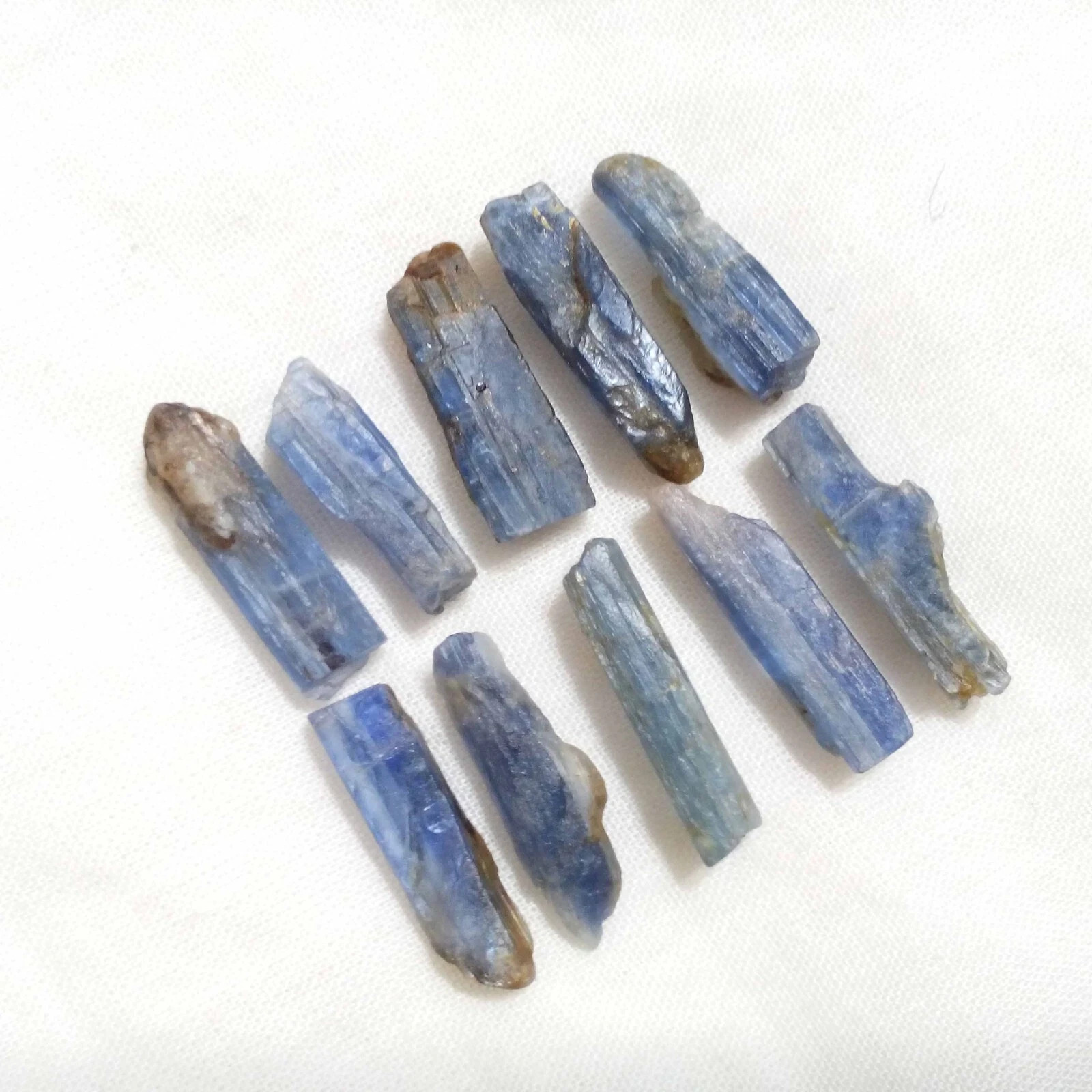 Ultimate Blue Kyanite Raw Shards 10 Piece Lot Rough 16-18 MM For Jewelry Making