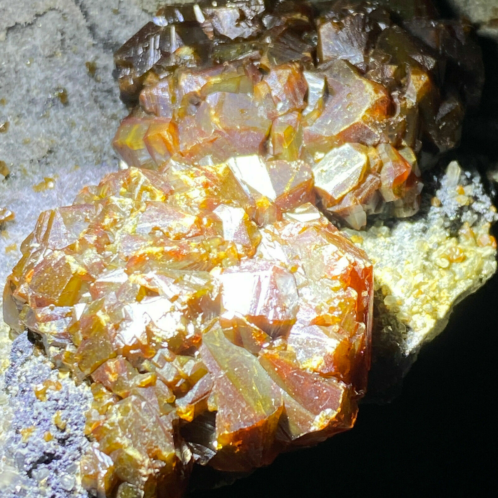 334g Natural Red Spherical Sphalerite & Quartz Crystal Mineral Specimen