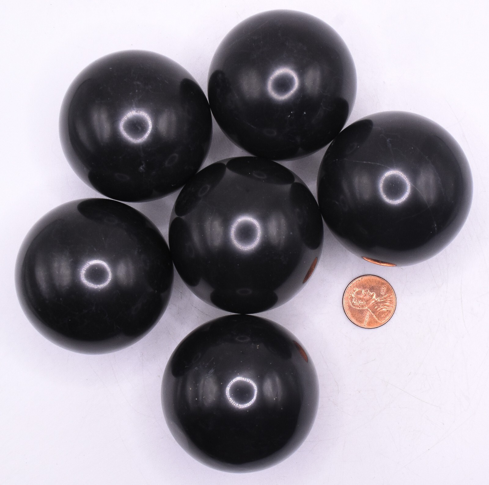 2″ Black Onyx Sphere Polished Natural Gemstone Crystal Mineral Ball – Peru (1PC)