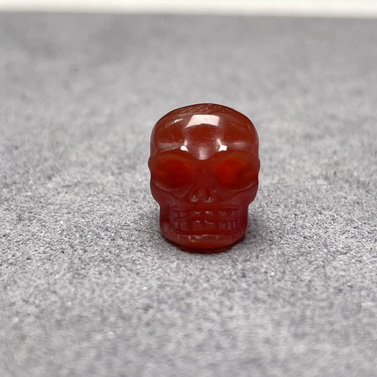 Red Agate Carved Skull Bead Spacer For Bodhi Star Moon Buddhist Jewelry Making