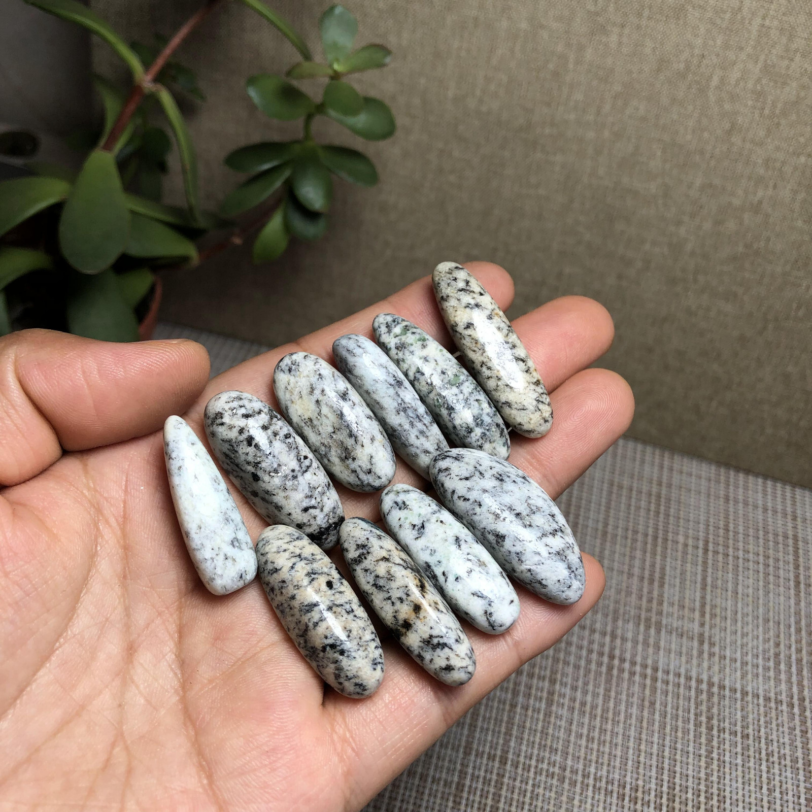10Pcs NATURAL k2 gemstone crystal Polish specimens Tumbled 62g A3020