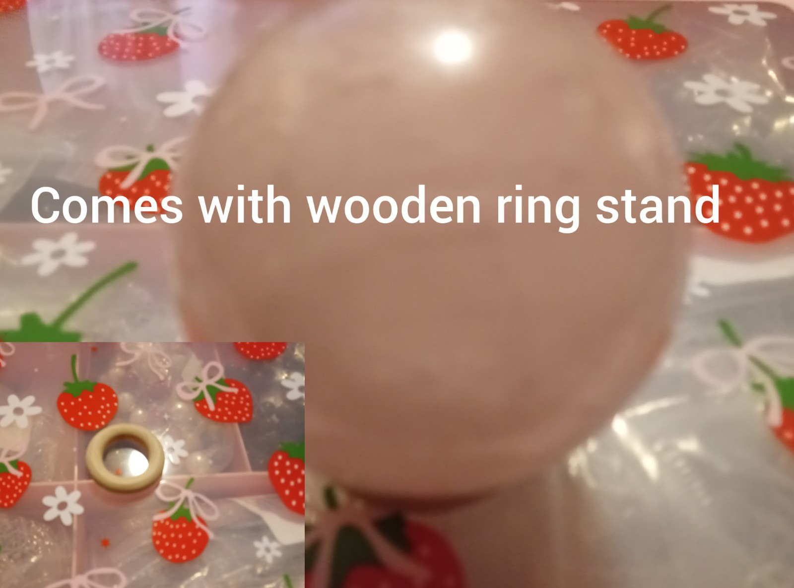 4 cm 2 1/2 Inches Rose Quartz Sphere with stand