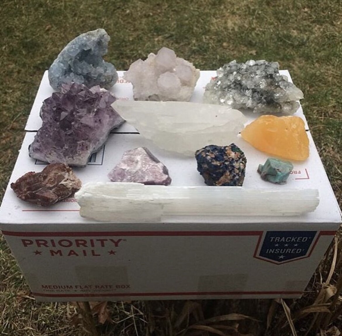 Grab Bag Box of Crystals & Minerals! – Medium Size