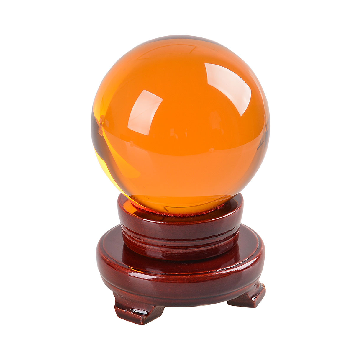 LONGWIN 150MM Crystal Ball Sphere Paperweight Balls Photo Props Free Stand Gift