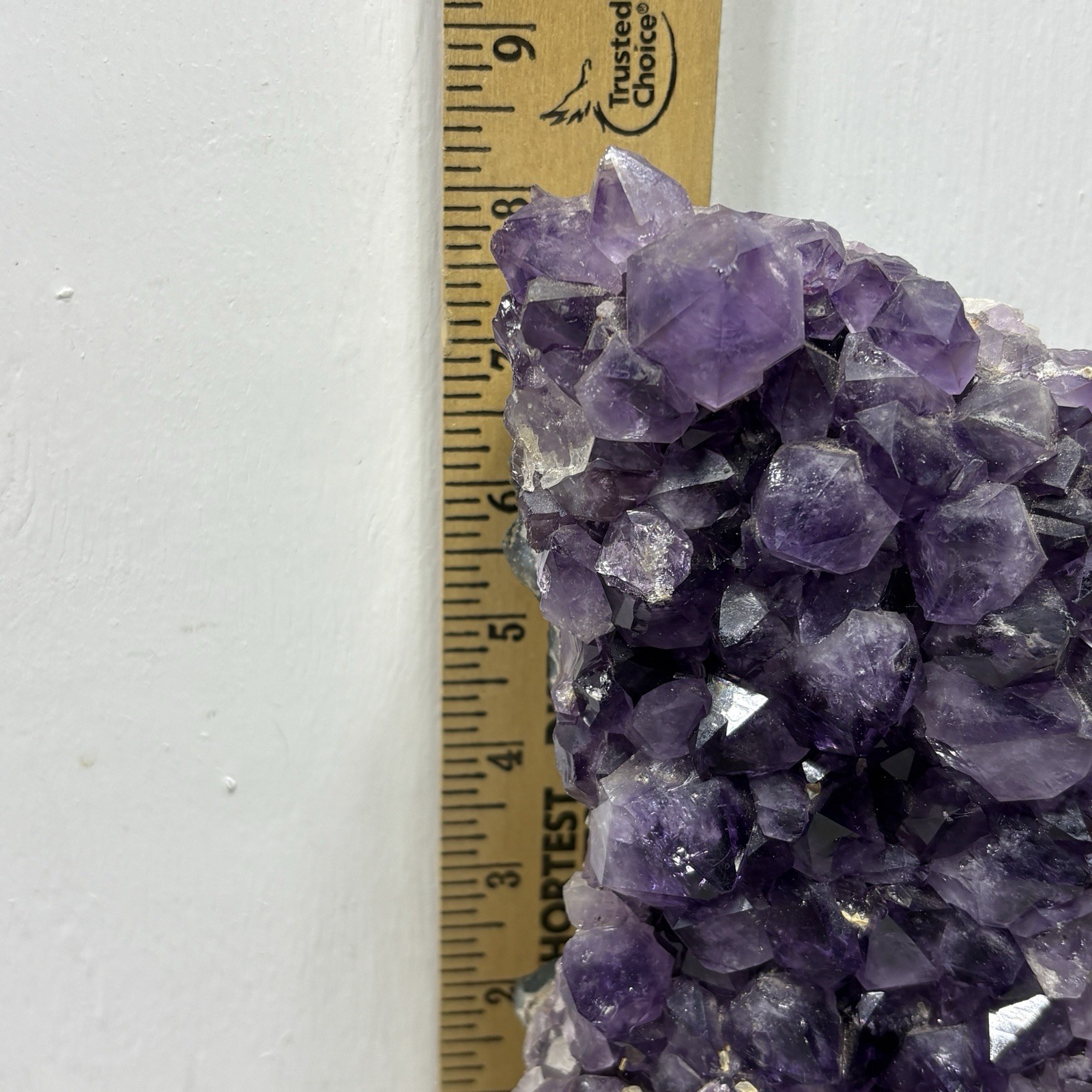 Curved Natural Amethyst Geode Cathedral Crystal Cluster Purple 4lb 8.5″ Tall